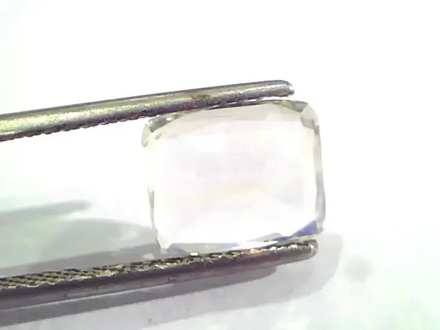 3.85 Ct IGI Certified Unheated Untreated Natural Premium White Sapphire - Venus Gems