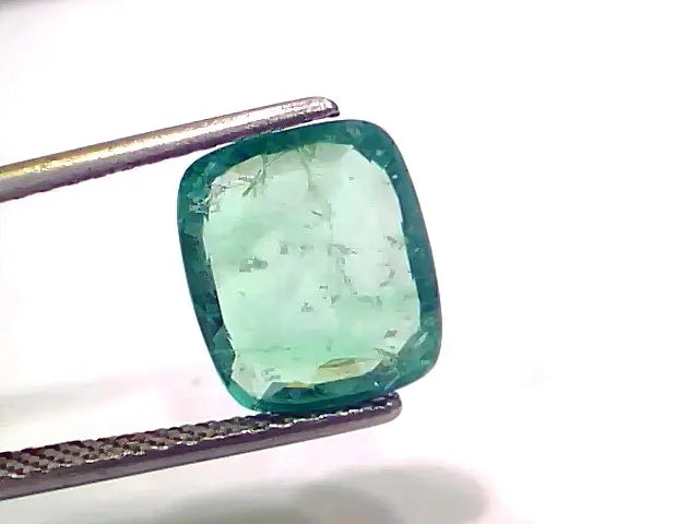 3.83 Ct GII Certified Untreated Natural Zambian Emerald Gemstone