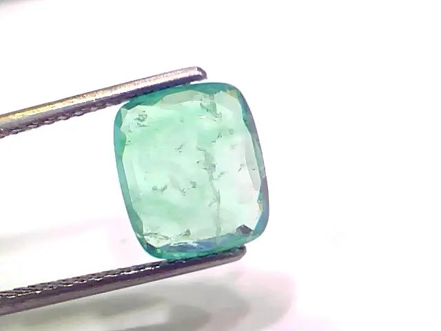 3.83 Ct GII Certified Untreated Natural Zambian Emerald Gemstone