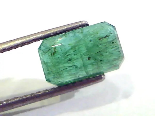 3.88 Ct Untreated Natural Zambian Emerald Gemstone Panna stone