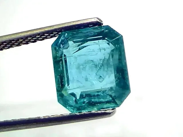 3.85 Ct IGI Certified Untreated Natural Zambian Emerald Gemstone - Venus Gems