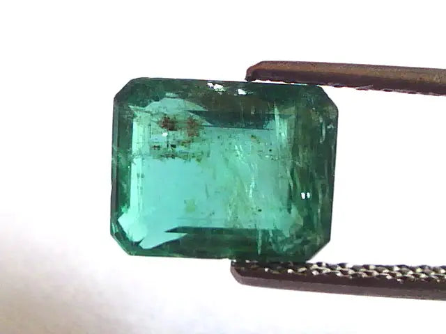 3.86 Ct Untreated Unheated Natural Zambian Emerald Gemstone A+++
