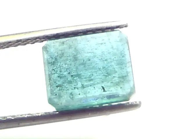 3.86 Ct Certified Untreated Natural Zambian Emerald Gemstone