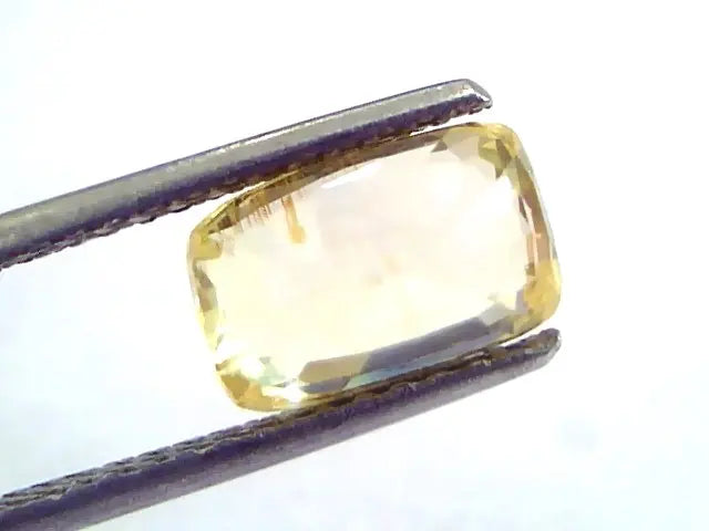 3.87 Ct IGI Certified Unheated Untreated Natural Ceylon Yellow Sapphire