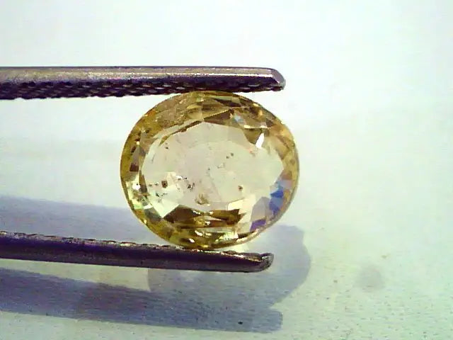 3.87 Ct Unheated Untreated Natural Ceylon Yellow Sapphire Gems