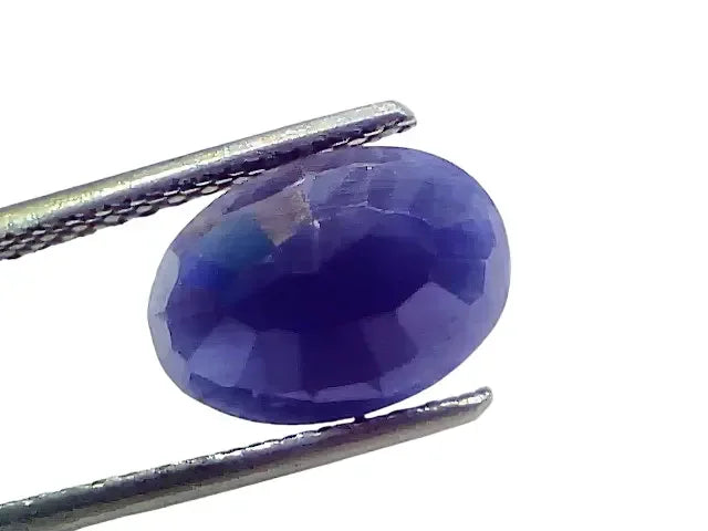 3.88 Ct Certified Unheated Untreated African Blue Sapphire Neelam Stone - Venus Gems
