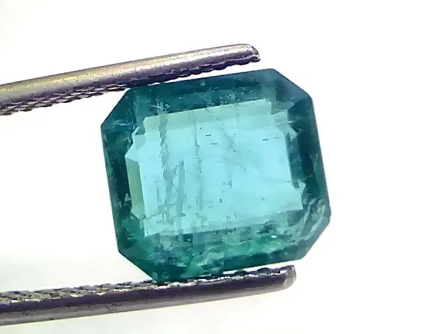 3.90 Ct GII Certified Untreated Natural Zambian Emerald Gemstone AAA - Venus Gems