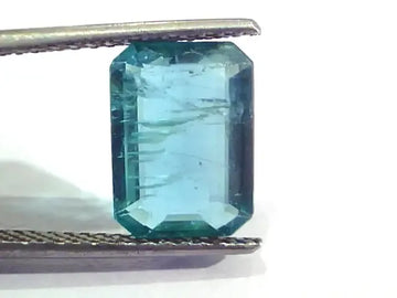 3.90 Ct Untreated Natural Zambian Emerald Gemstone Panna AAAA - Venus Gems