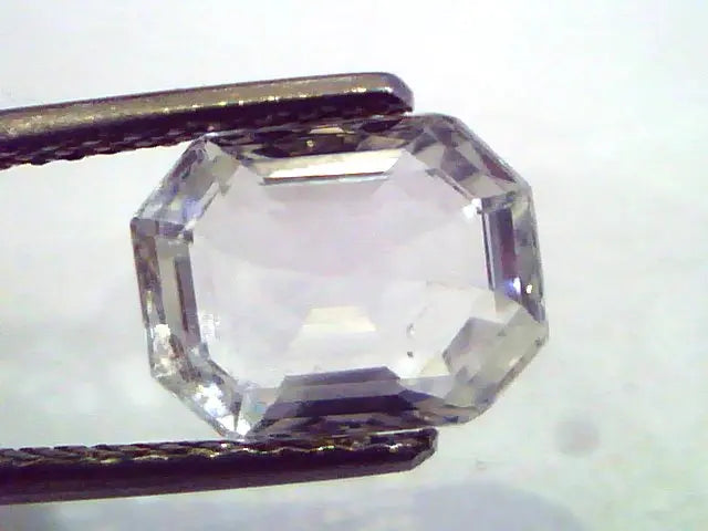 3.90 Ct Unheated Untreated Natural White Sapphire Gemstone