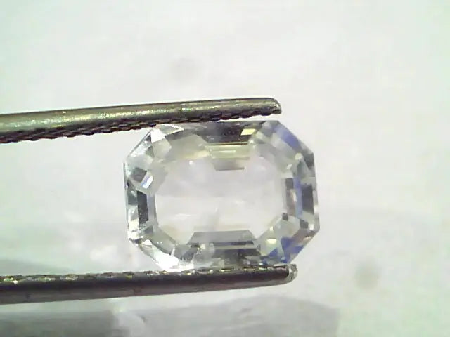 3.95 Ct Unheated Untreated Natural Certified White Sapphire Gems