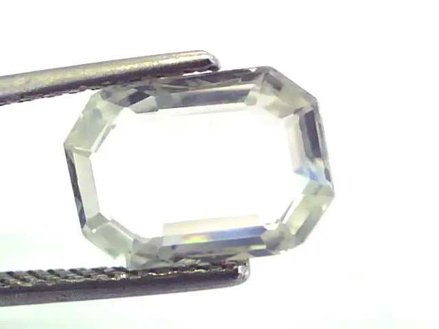 3.93 Ct Unheated Untreated Natural Premium White Sapphire Gemstone