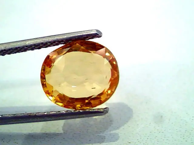 3.97 Ct Unheated Untreated Natural Ceylon Orange Yellow Sapphire