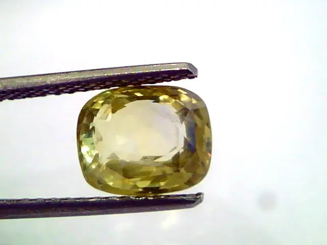 3.92 Ct Unheated Untreated Natural Ceylon Srilankan Yellow Sapphire