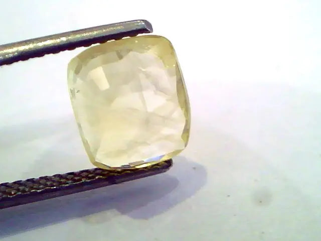 3.98 Ct Unheated Untreated Natural Ceylon Yellow Sapphire Pukhraj