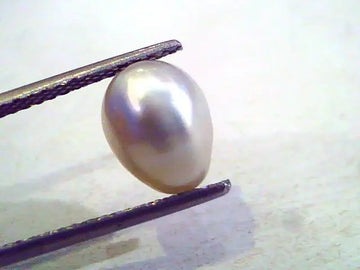 3.96 Ct Certified Natural Venunjula Real Pearl/Real Moti