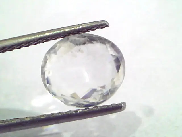 4.00 Ct Unheated Untreated Natural White Sapphire Safed Pukhraj