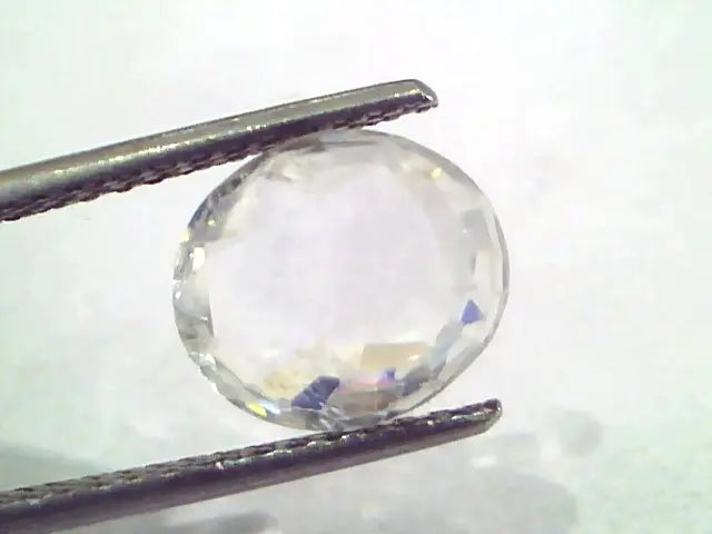 4.00 Ct Unheated Untreated Natural White Sapphire Safed Pukhraj