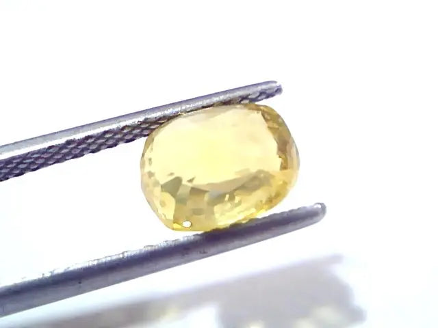 3.96 Ct GII Certified Unheated Untreated Natural Ceylon Yellow Sapphire