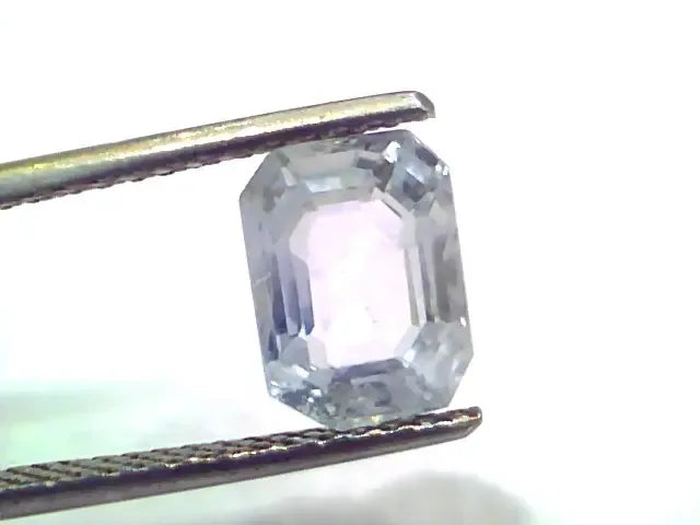 3.98 Ct Unheated Untreated Natural Ceylon White Sapphire Gemstone - Venus Gems
