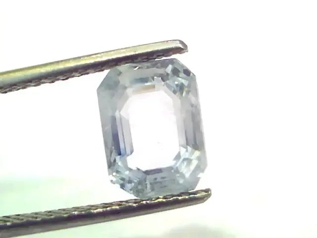 3.98 Ct Unheated Untreated Natural Ceylon White Sapphire Gemstone - Venus Gems