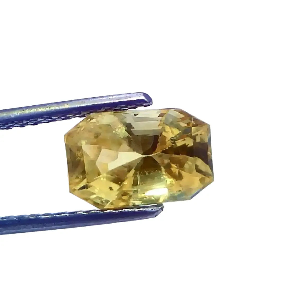 3.97 Ct GII Certified Unheated Untreated Natural Ceylon Yellow Sapphire - Venus Gems