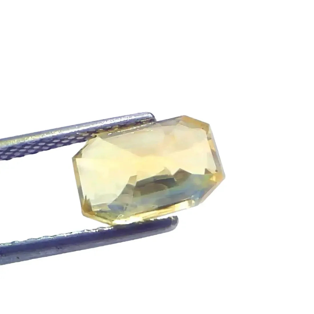 3.97 Ct GII Certified Unheated Untreated Natural Ceylon Yellow Sapphire - Venus Gems