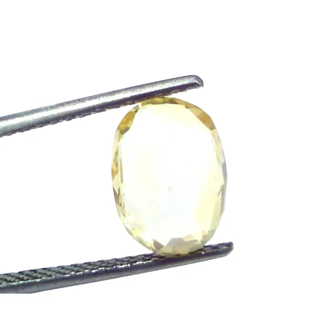 3.97 Ct GII Certified Unheated Untreated Natural Ceylon Yellow Sapphire - Venus Gems