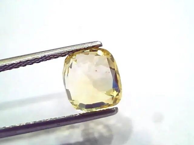 3.98 Ct IGI Certified Unheated Untreated Natural Ceylon Yellow Sapphire