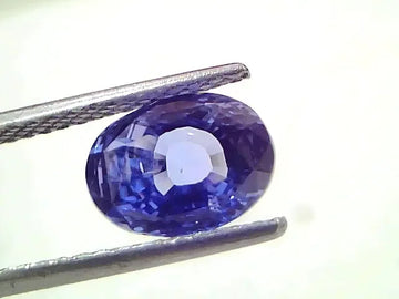 3.99 Ct IGI Certified Unheated Untreated Natural Burma Blue Sapphire AAAA - Venus Gems