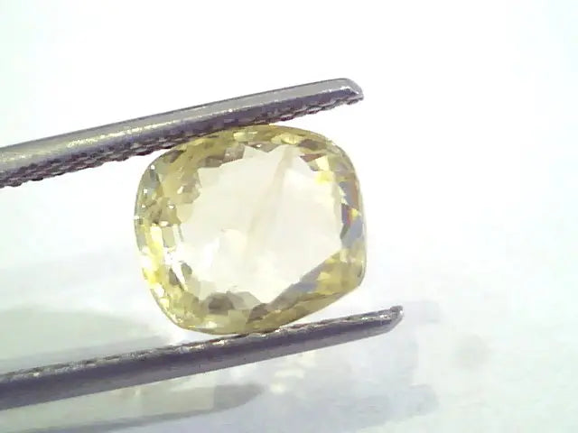 4.00 Ct 6.5 Ratti Unheated Untreated Natural Ceylon Yellow Sapphire