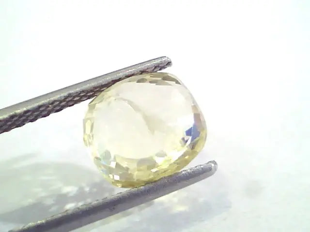 4.00 Ct 6.5 Ratti Unheated Untreated Natural Ceylon Yellow Sapphire