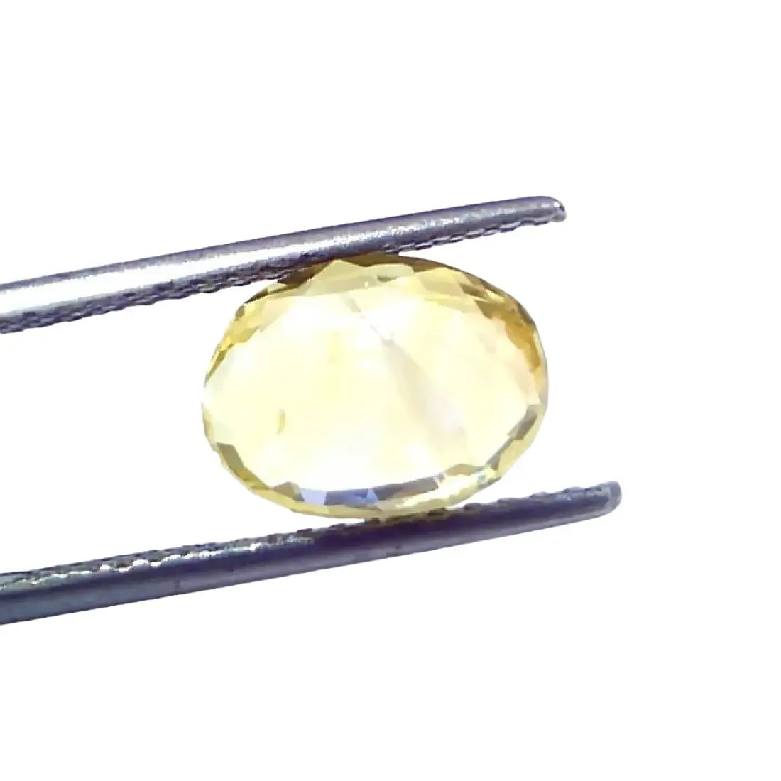 3.99 Ct GII Certified Unheated Untreated Natural Ceylon Yellow Sapphire - Venus Gems