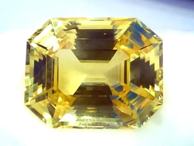 Huge 32.32 Ct GII Certified Unheated Untreated Natural Ceylon Yellow Sapphire **RARE**