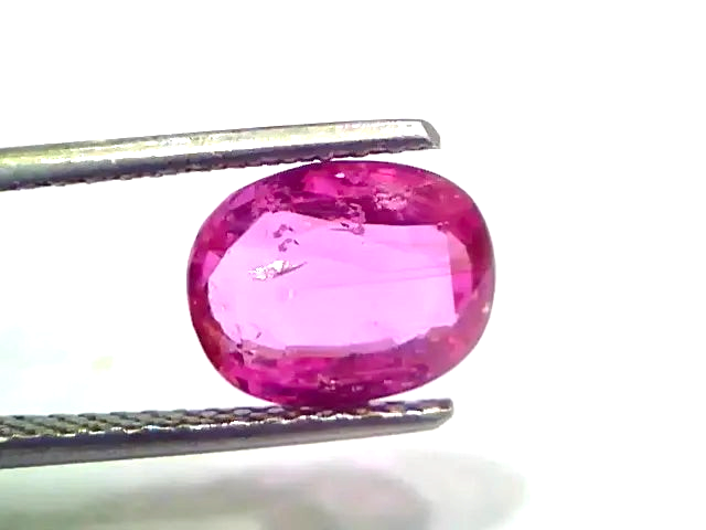 3.35 Ct GII Certified Unheated Untreated Natural Madagaskar Ruby AAAA - Venus Gems