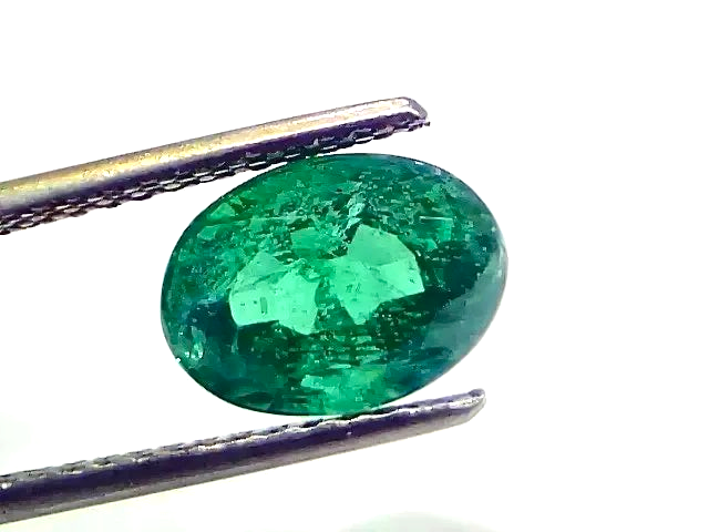 3.01 Ct IGI Certified Untreated Natural Zambian Emerald Gemstone - Venus Gems