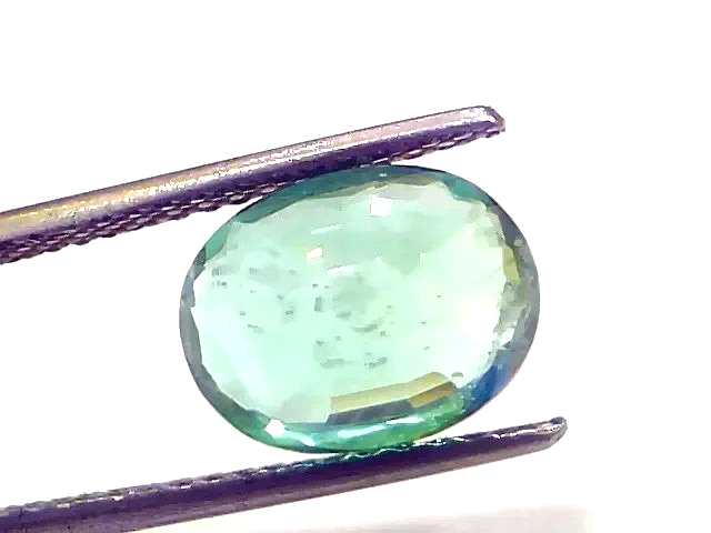 3.79 Ct GII Certified Untreated Natural Zambian Emerald Gemstone AAAAA - Venus Gems