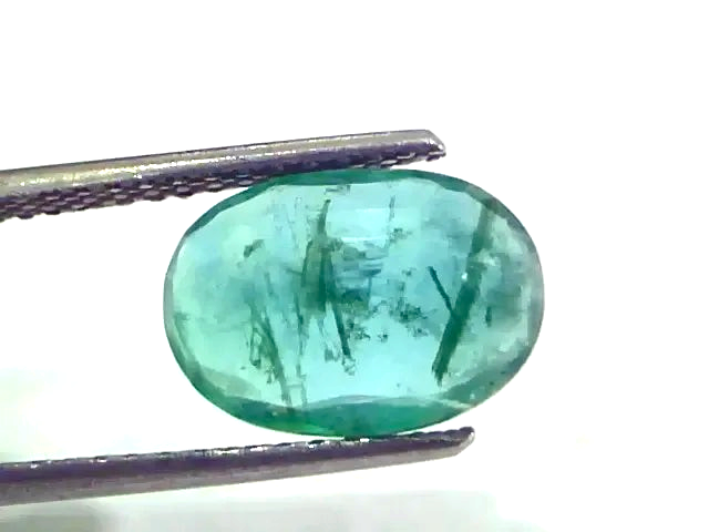 3.49 Ct Untreated Natural Zambian Emerald Gemstone Panna Gems - Venus Gems