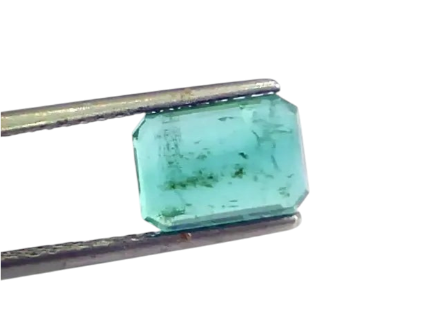 3.07 Ct Untreated Natural Zambian Emerald Gemstone Panna AAAAA - Venus Gems
