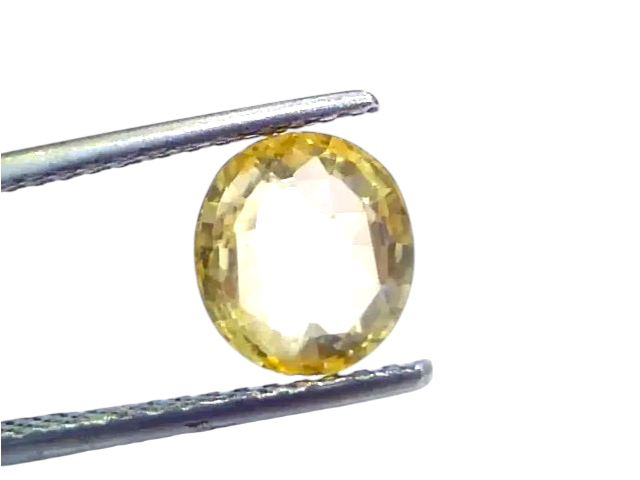 3.13 Ct Certified Unheated Untreated Natural Ceylon Yellow Sapphire - Venus Gems