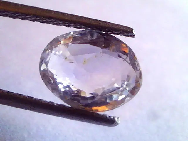 2.98 Ct Unheated Untreated Natural Ceylon White Sapphire Gems