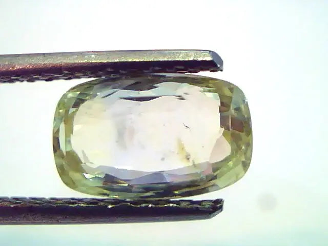 3.01 Ct Unheated Untreated Natural Ceylon Yellow Sapphire/Pukhraj
