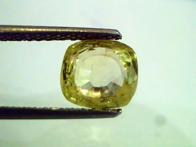 3 ct Unheated Untreated Natural Ceylon Yellow Sapphire,Pukhraj