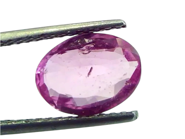 3.08 Ct Unheated Untreated Natural Madagaskar Pink Sapphire Gemstone - Venus Gems