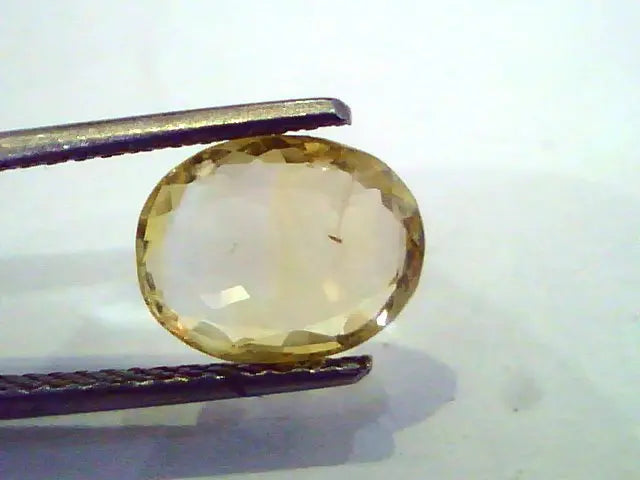 3.02 Ct Unheated Untreated Natural Ceylon Yellow Sapphire Pukhraj