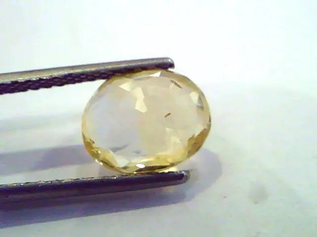 3.02 Ct Unheated Untreated Natural Ceylon Yellow Sapphire Pukhraj