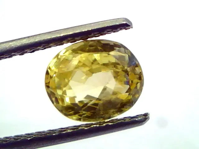 2.97 Ct Unheated Untreated Natural Ceylon Srilankan Yellow Sapphire