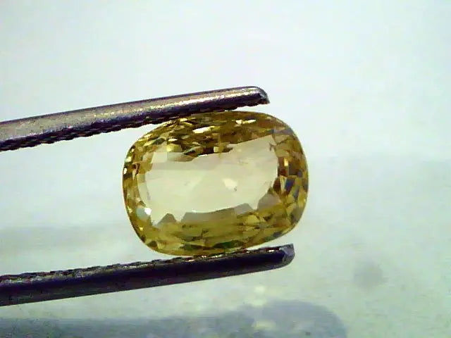 3.02 Ct Unheated Untreated Natural Ceylon Yellow Sapphire Gems