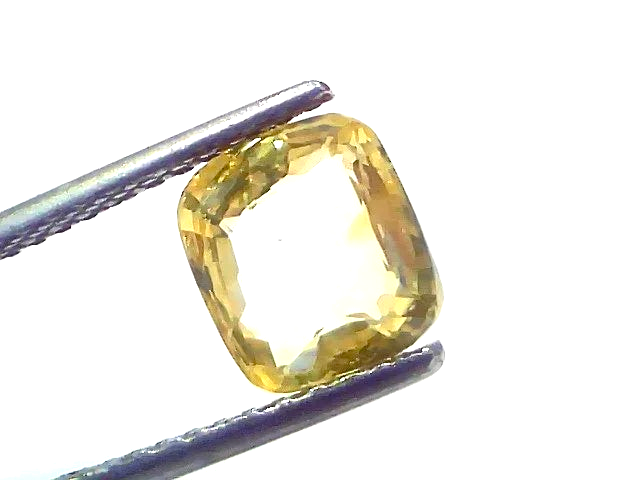3.09 Ct Certified Unheated Untreated Natural Ceylon Yellow Sapphire Gemstone - Venus Gems