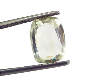 3.06 Ct Unheated Untreated Natural Ceylon Yellow Sapphire Pukhraj - Venus Gems