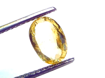 3.57 Ct IGI Certified Unheated Untreated Natural Ceylon Yellow Sapphire - Venus Gems